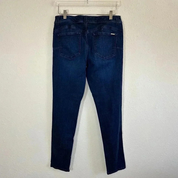 2/$30 CACHE Size 12 Jeans Skinny Denim Blue Casual - Picture 5 of 6